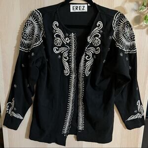 Erez Vintage Beaded Celestial Blazer